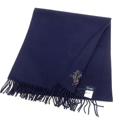 【新品】ドレイクス DRAKES ウールカシミヤ マフラー ネイビー【 状態ランクN 】【 メンズ 】