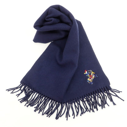 【新品】ドレイクス DRAKES ウールカシミヤ マフラー ネイビー【 状態ランクN 】【 メンズ 】