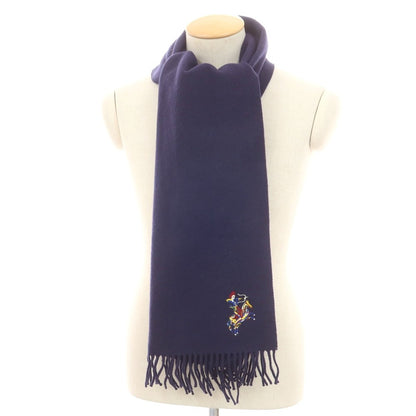 【新品】ドレイクス DRAKES ウールカシミヤ マフラー ネイビー【 状態ランクN 】【 メンズ 】