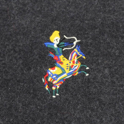 【新品】ドレイクス DRAKES ウールカシミヤ マフラー チャコールグレー【 状態ランクN 】【 メンズ 】