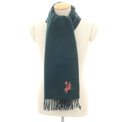 【新品】ドレイクス DRAKES ウールカシミヤ マフラー グリーン【 状態ランクN 】【 メンズ 】