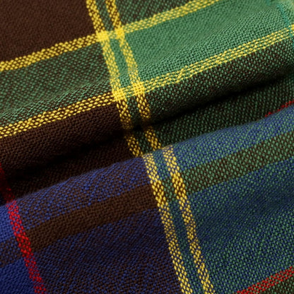 【新品】ドレイクス DRAKES ウール チェック ストール グリーンxブルー【 状態ランクN 】【 メンズ 】