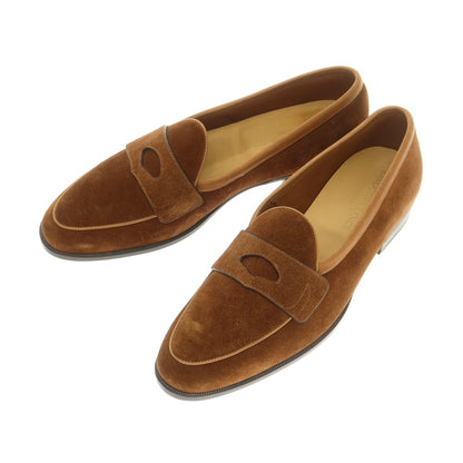 [New outlet] Baudoin &amp;amp; Lange Lamb leather suede coin loafers Belgian shoes Brown [41] [Condition rank N-] [Men&