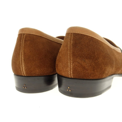 [New outlet] Baudoin &amp;amp; Lange Lamb leather suede coin loafers Belgian shoes Brown [41] [Condition rank N-] [Men&