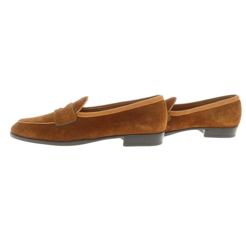 [New outlet] Baudoin &amp;amp; Lange Lamb leather suede coin loafers Belgian shoes Brown [41] [Condition rank N-] [Men&