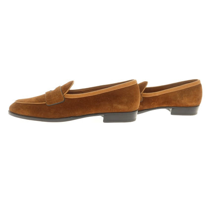[New outlet] Baudoin &amp;amp; Lange Lamb leather suede coin loafers Belgian shoes Brown [41] [Condition rank N-] [Men&