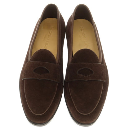 [New outlet] Baudoin &amp;amp; Lange Lamb leather suede coin loafers Belgian shoes Dark brown [41] [Condition rank N-] [Men&