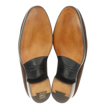 [New outlet] Baudoin &amp;amp; Lange Lamb leather suede coin loafers Belgian shoes Dark brown [41] [Condition rank N-] [Men&