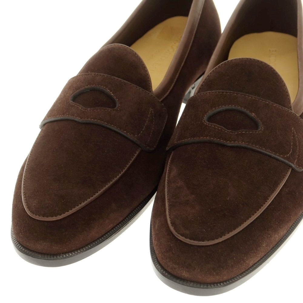 [New outlet] Baudoin &amp;amp; Lange Lamb leather suede coin loafers Belgian shoes Dark brown [41] [Condition rank N-] [Men&