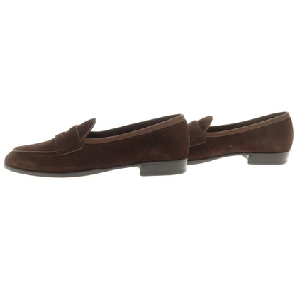 [New outlet] Baudoin &amp;amp; Lange Lamb leather suede coin loafers Belgian shoes Dark brown [41] [Condition rank N-] [Men&