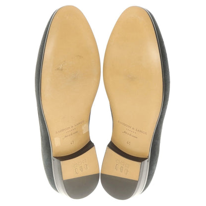 [New Outlet] Baudoin &amp;amp; Lange Lamb Leather Suede Loafers Belgian Shoes Obsidian Black [41] [Condition Rank N-] [Men&