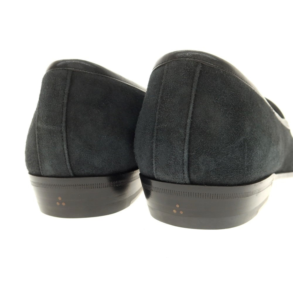 [New Outlet] Baudoin &amp;amp; Lange Lamb Leather Suede Loafers Belgian Shoes Obsidian Black [41] [Condition Rank N-] [Men&