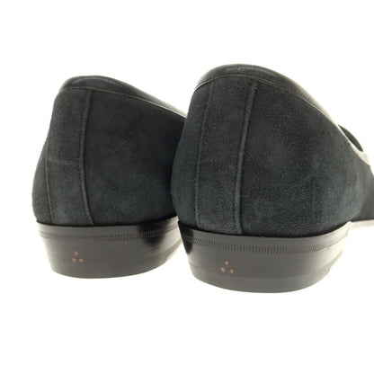 [New Outlet] Baudoin &amp;amp; Lange Lamb Leather Suede Loafers Belgian Shoes Obsidian Black [41] [Condition Rank N-] [Men&