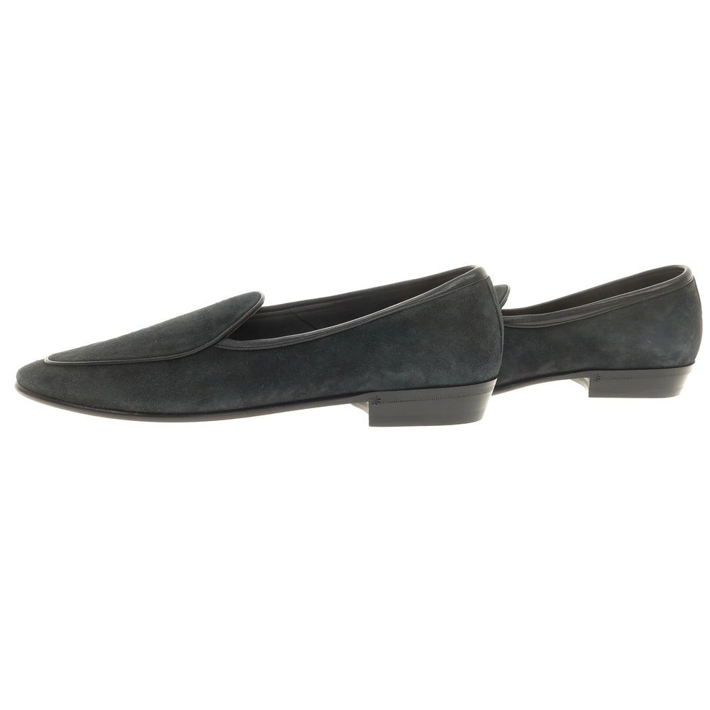 [New Outlet] Baudoin &amp;amp; Lange Lamb Leather Suede Loafers Belgian Shoes Obsidian Black [41] [Condition Rank N-] [Men&
