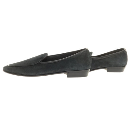 [New Outlet] Baudoin &amp;amp; Lange Lamb Leather Suede Loafers Belgian Shoes Obsidian Black [41] [Condition Rank N-] [Men&