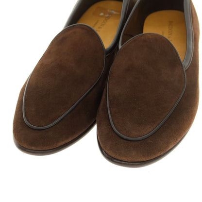 [New Outlet] Baudoin &amp;amp; Lange Lamb Leather Suede Loafers Belgian Shoes Dark Brown [41] [Condition Rank N-] [Men&