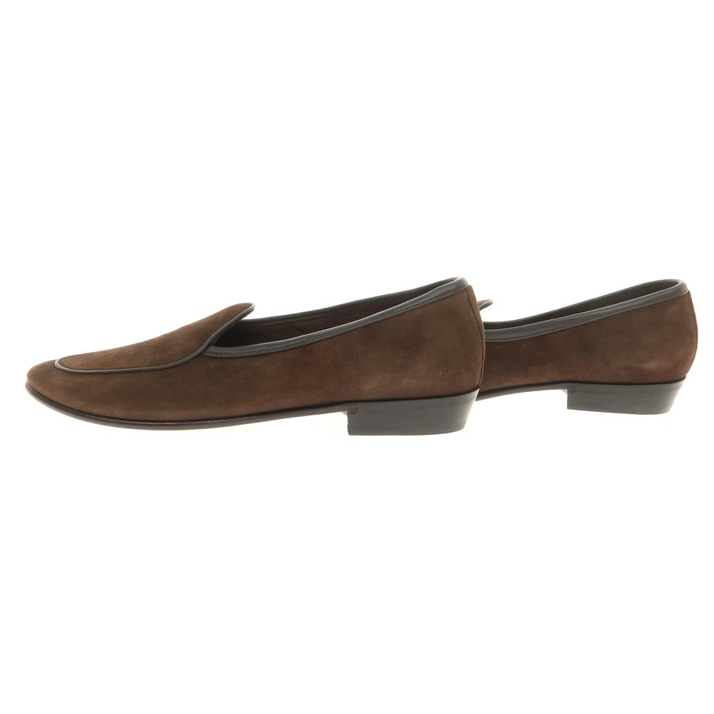 [New Outlet] Baudoin &amp;amp; Lange Lamb Leather Suede Loafers Belgian Shoes Dark Brown [41] [Condition Rank N-] [Men&