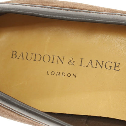 [New Outlet] Baudoin &amp;amp; Lange Lamb Leather Suede Loafers Belgian Shoes Dark Brown [41] [Condition Rank N-] [Men&