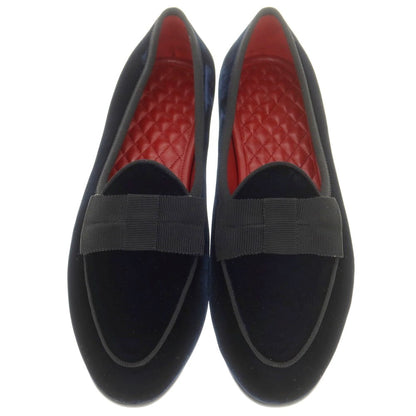 [New Outlet] Baudoin &amp;amp; Lange Velvet Opera Shoes Loafers Belgian Shoes Dark Navy [41] [Condition Rank N-] [Men&
