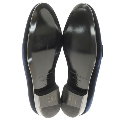 [New Outlet] Baudoin &amp;amp; Lange Velvet Opera Shoes Loafers Belgian Shoes Dark Navy [41] [Condition Rank N-] [Men&