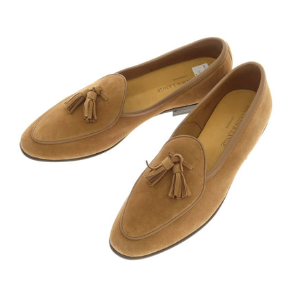 [New Outlet] Baudoin &amp;amp; Lange Lamb Leather Suede Tassel Loafers Belgian Shoes Light Brown [41] [Condition Rank N-] [Men&