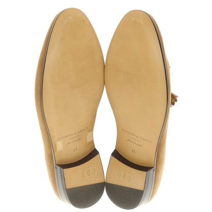 [New Outlet] Baudoin &amp;amp; Lange Lamb Leather Suede Tassel Loafers Belgian Shoes Light Brown [41] [Condition Rank N-] [Men&