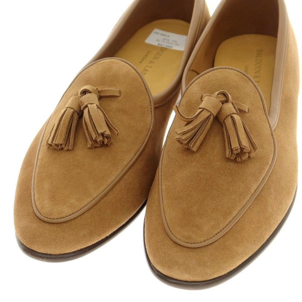 [New Outlet] Baudoin &amp;amp; Lange Lamb Leather Suede Tassel Loafers Belgian Shoes Light Brown [41] [Condition Rank N-] [Men&