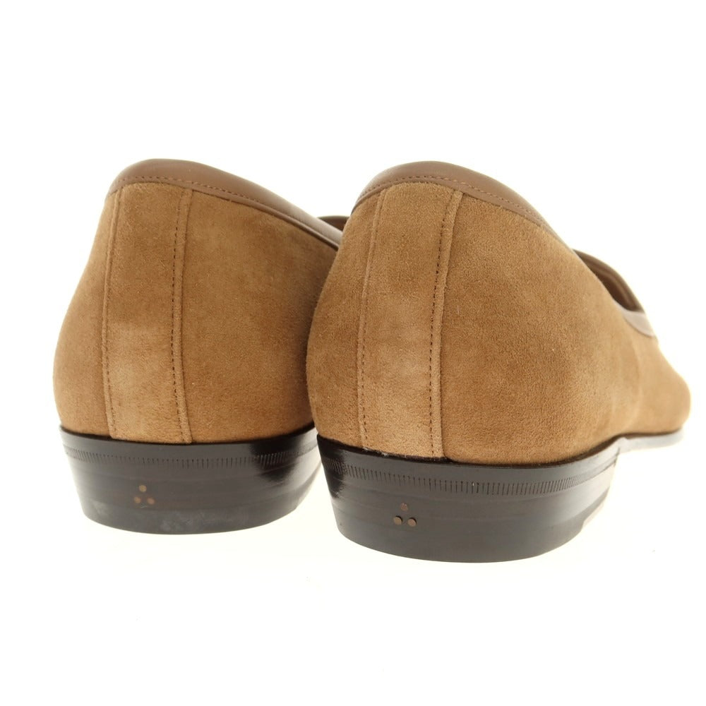 [New Outlet] Baudoin &amp;amp; Lange Lamb Leather Suede Tassel Loafers Belgian Shoes Light Brown [41] [Condition Rank N-] [Men&