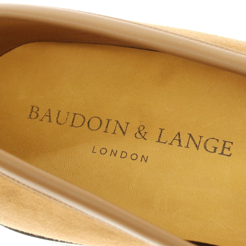 [New Outlet] Baudoin &amp;amp; Lange Lamb Leather Suede Tassel Loafers Belgian Shoes Light Brown [41] [Condition Rank N-] [Men&