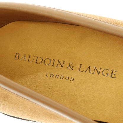 [New Outlet] Baudoin &amp;amp; Lange Lamb Leather Suede Tassel Loafers Belgian Shoes Light Brown [41] [Condition Rank N-] [Men&