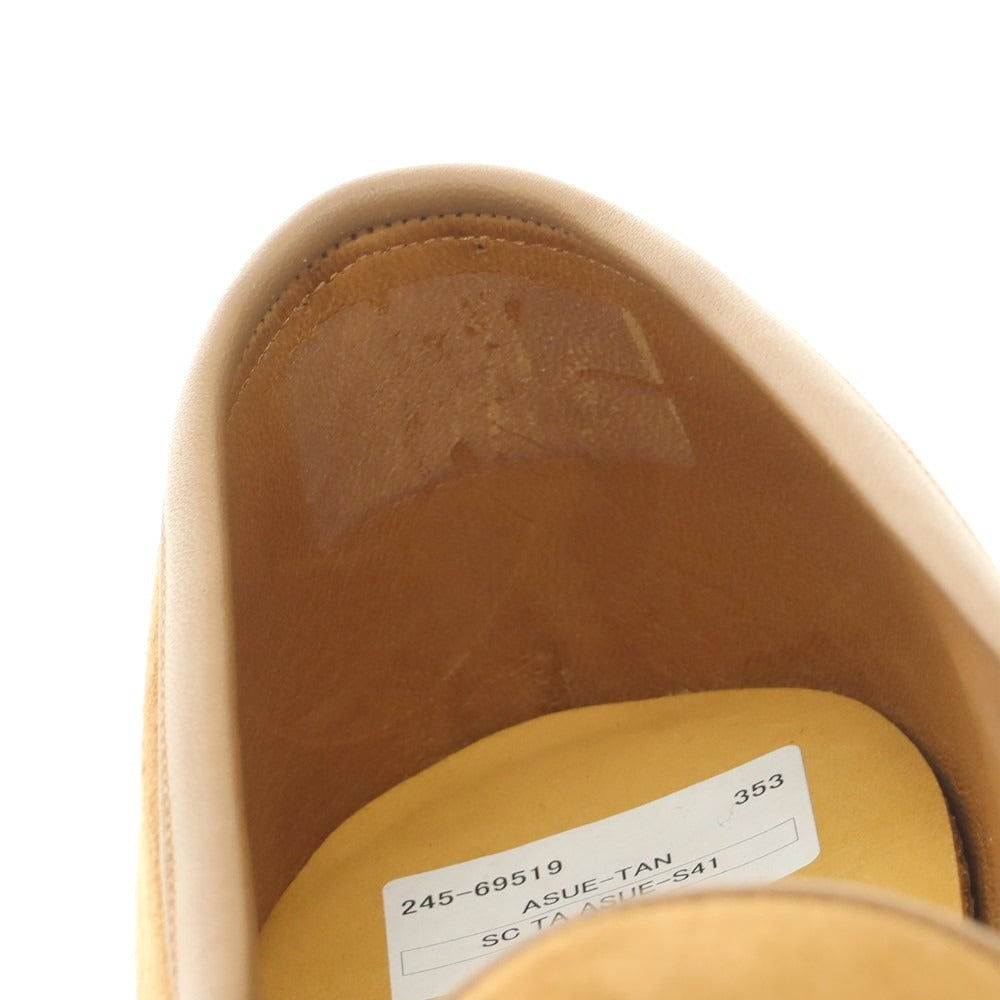[New Outlet] Baudoin &amp;amp; Lange Lamb Leather Suede Tassel Loafers Belgian Shoes Light Brown [41] [Condition Rank N-] [Men&