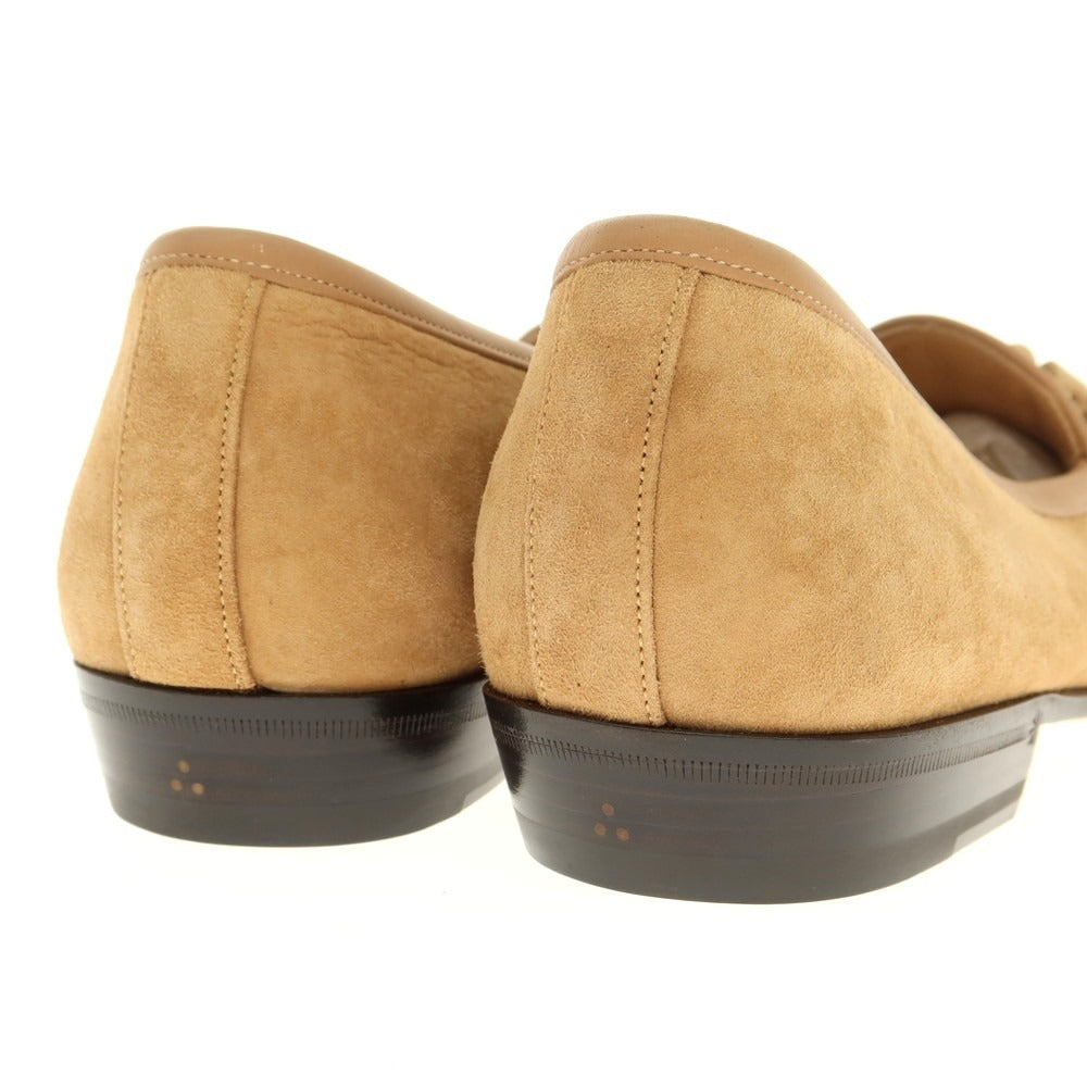 [New Outlet] Baudoin &amp;amp; Lange Lamb Leather Suede Tassel Loafers Belgian Shoes Dark Beige [41] [Condition Rank N-] [Men&