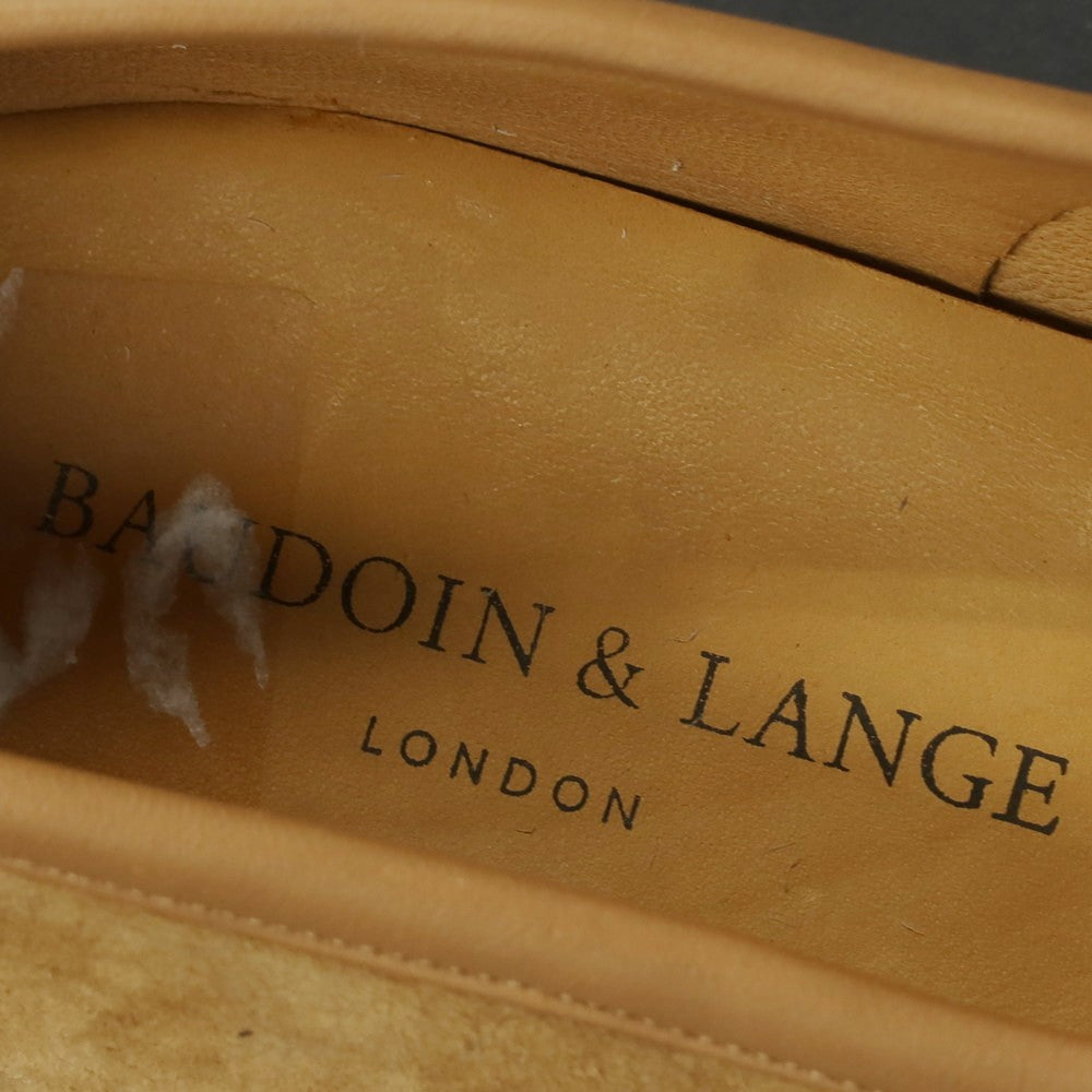 [New Outlet] Baudoin &amp;amp; Lange Lamb Leather Suede Tassel Loafers Belgian Shoes Dark Beige [41] [Condition Rank N-] [Men&