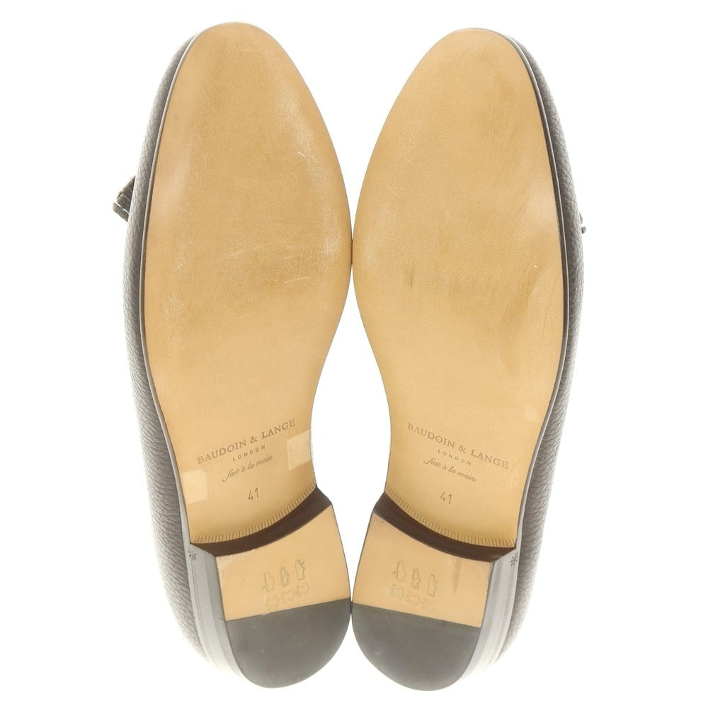 [New Outlet] Baudoin &amp;amp; Lange Deerskin Tassel Loafers Belgian Shoes Dark Brown [41] [Condition Rank N-] [Men&