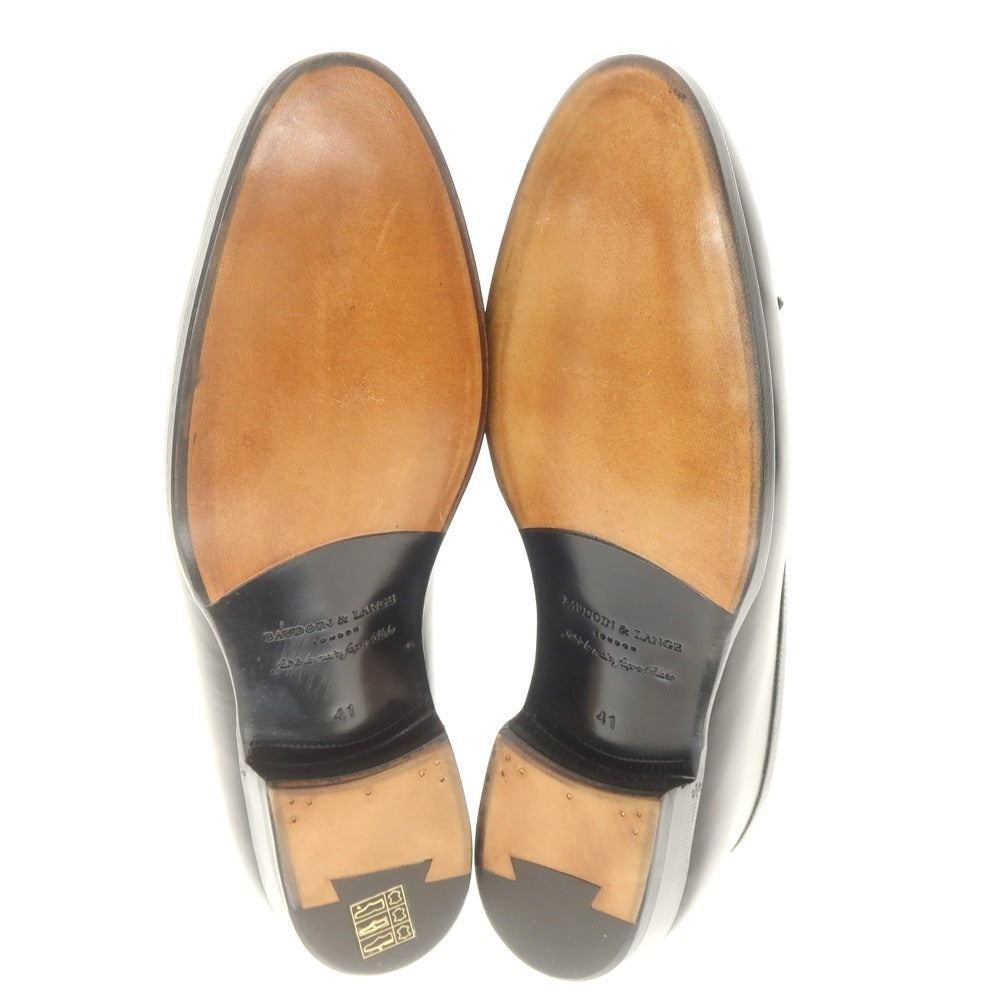 [New outlet] Baudoin &amp;amp; Lange Calfskin Tassel Loafers Belgian Shoes Black [41] [Condition Rank N-] [Men&