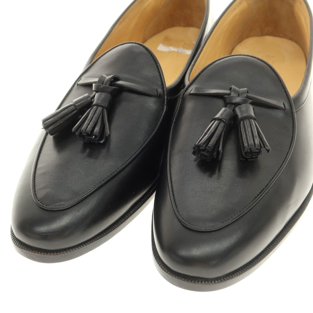 [New outlet] Baudoin &amp;amp; Lange Calfskin Tassel Loafers Belgian Shoes Black [41] [Condition Rank N-] [Men&