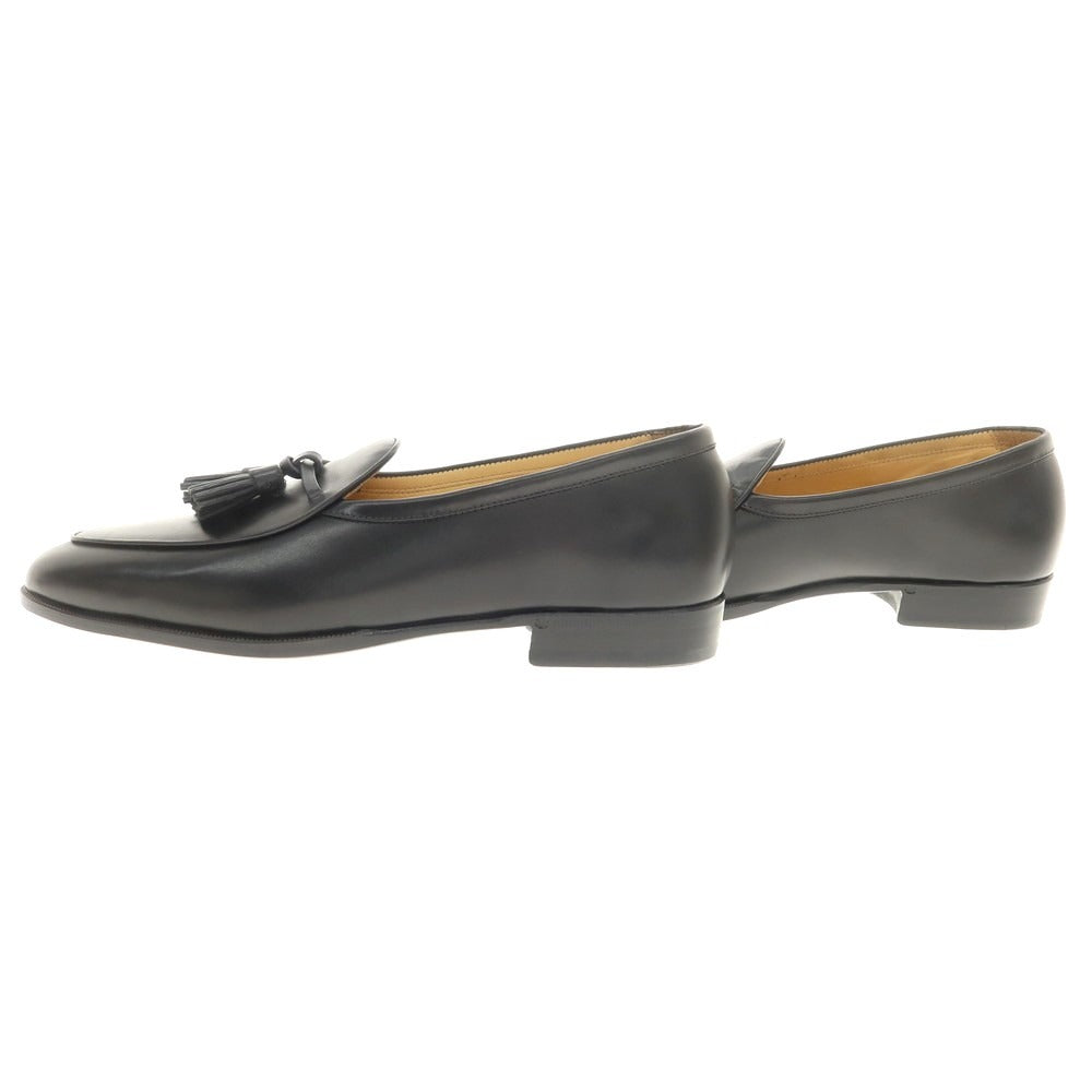 [New outlet] Baudoin &amp;amp; Lange Calfskin Tassel Loafers Belgian Shoes Black [41] [Condition Rank N-] [Men&
