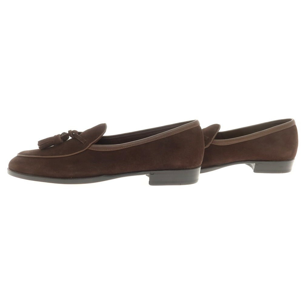 [New Outlet] Baudoin &amp;amp; Lange Suede Tassel Loafers Belgian Shoes Dark Brown [41] [Condition Rank N-] [Men&