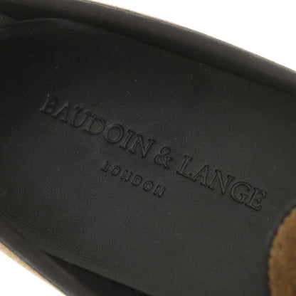 [New] Baudoin &amp;amp; Lange Suede Slip-on Belgian Shoes Dark Khaki [40] [Condition Rank N] [Men&