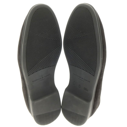 [New outlet] Baudoin &amp;amp; Lange suede x pony slip-on Belgian shoes, black [40] [Condition rank N-] [Men&