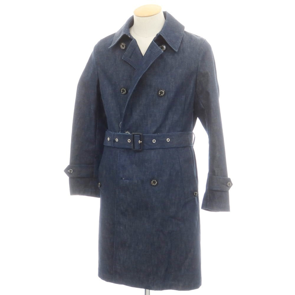 【中古】マッキントッシュ Mackintosh BEAMS F別注 デニム トレンチコート ネイビー【 34 】【 状態ランクB 】【 メンズ 】