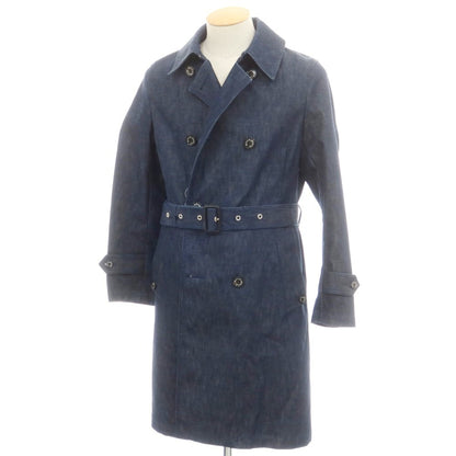 【中古】マッキントッシュ Mackintosh BEAMS F別注 デニム トレンチコート ネイビー【 34 】【 状態ランクB 】【 メンズ 】