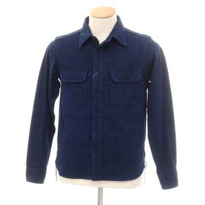 [Used] Samurai Jeans SAMURAI JEANS Cotton Work Shirt Navy [S] [Condition Rank B] [Men&