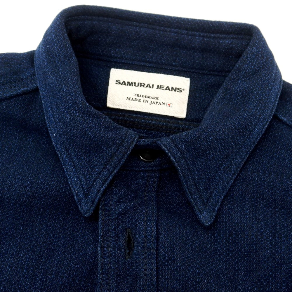[Used] Samurai Jeans SAMURAI JEANS Cotton Work Shirt Navy [S] [Condition Rank B] [Men&