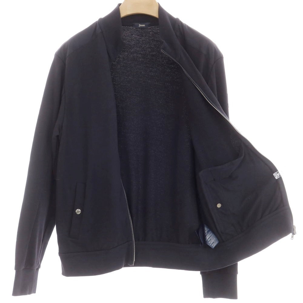 [Used] Herno Zip-up Sweat Blouson Navy [50] [Condition Rank B] [Men&