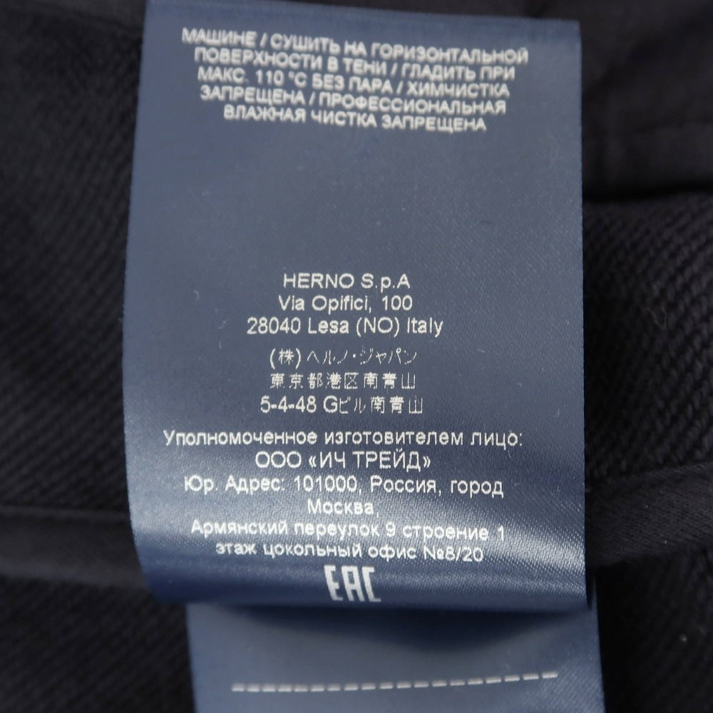 [Used] Herno Zip-up Sweat Blouson Navy [50] [Condition Rank B] [Men&