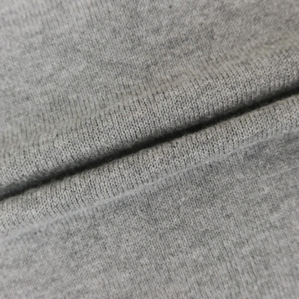 [Used] KANELL High gauge cotton boat neck short sleeve pullover knit gray [L] [Condition rank B] [Men&