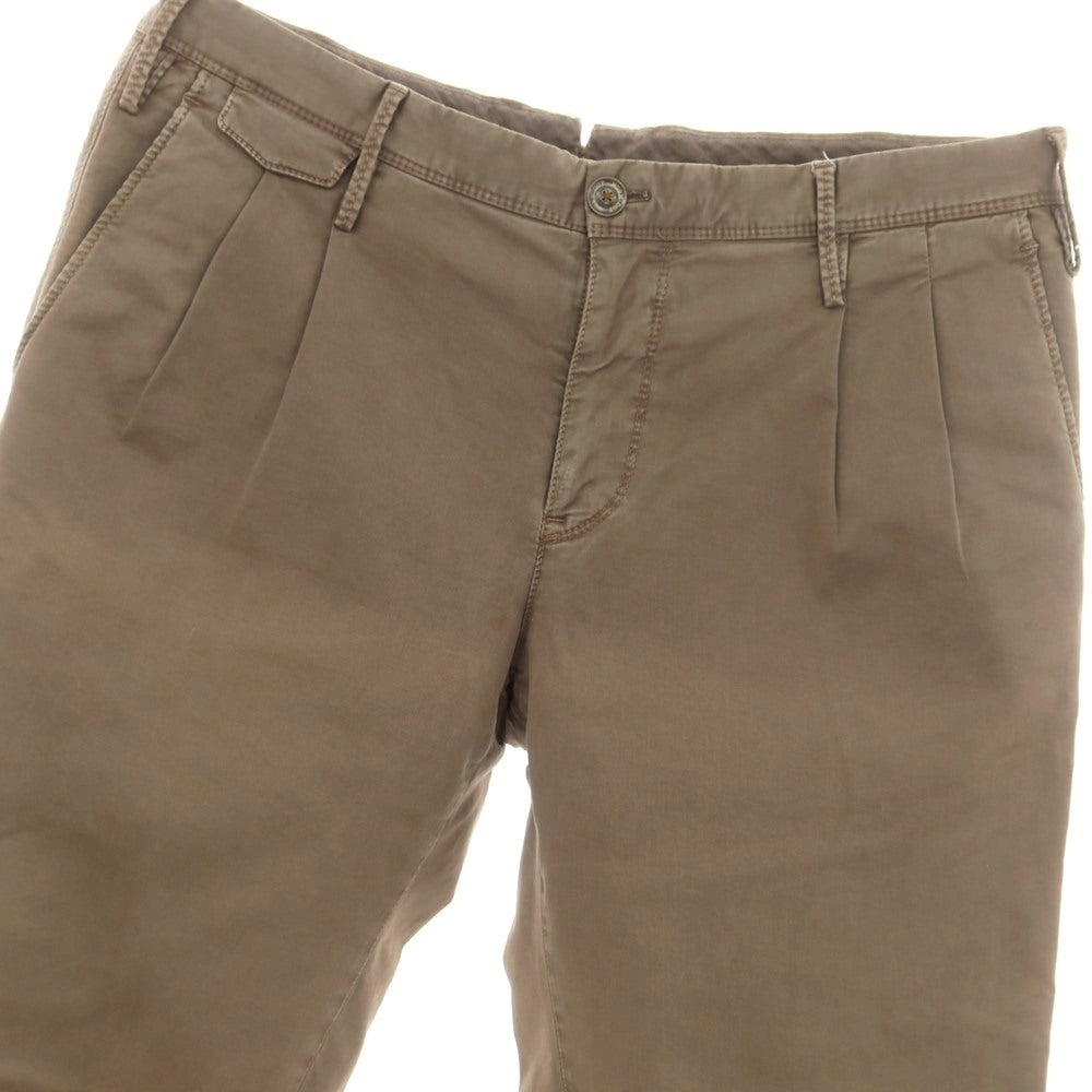 [Used] PT01 ARIAL Stretch Cotton Casual Slacks Pants Brown [33] [Condition Rank D] [Men&