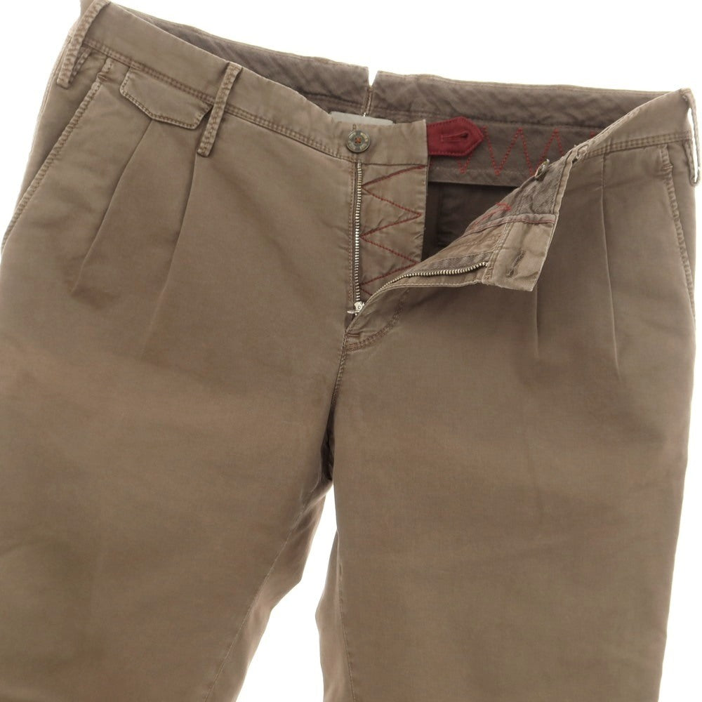 [Used] PT01 ARIAL Stretch Cotton Casual Slacks Pants Brown [33] [Condition Rank D] [Men&