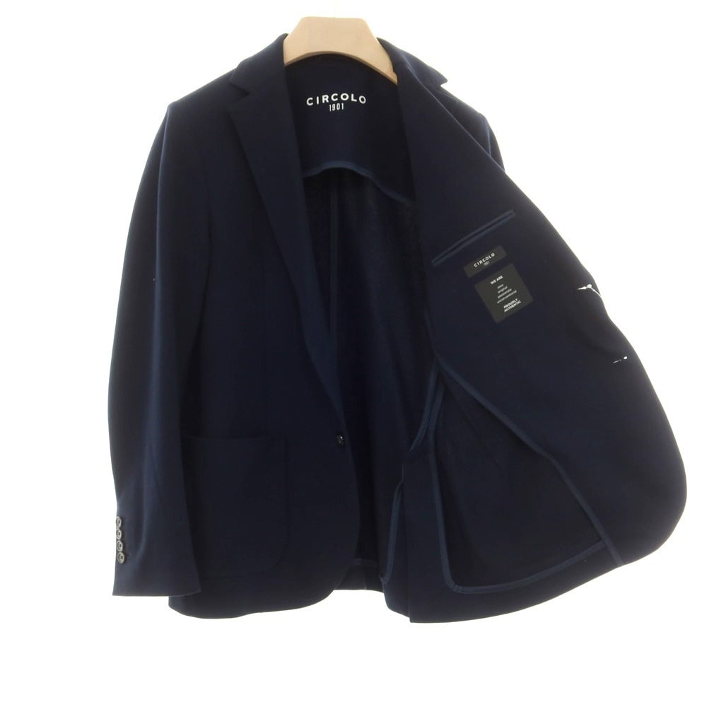 【中古】チルコロ1901 CIRCOLO 1901 ジャージーコットン 2つボタンスーツ ネイビー【 48 】【 状態ランクC 】【 メンズ 】